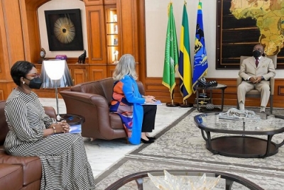 Gabon : Ali Bongo Ondimba s’entretient avec la Coordinatrice Résidente des Nations Unies au Gabon